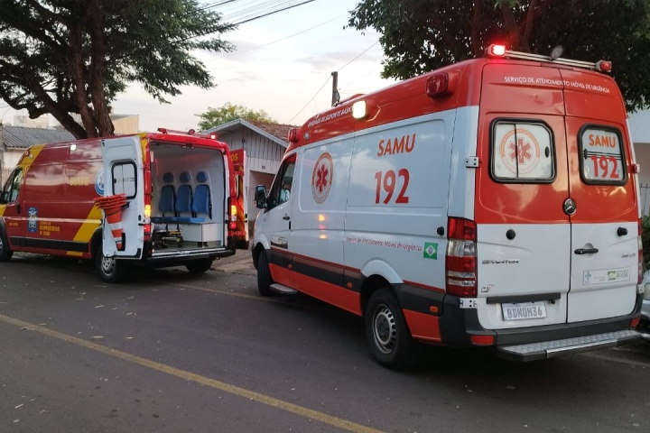 Equipes de Socorro atendem vítima de parada cardiorrespiratória em Umuarama