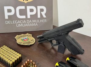 Umuarama: Polícia Civil apreende arma e munições em investigação de violência doméstica