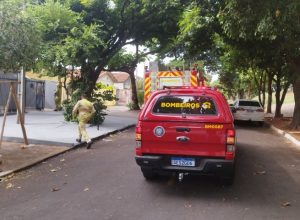 Bombeiros atendem princípio de incêndio em fogão na rua Humaitá, em Umuarama