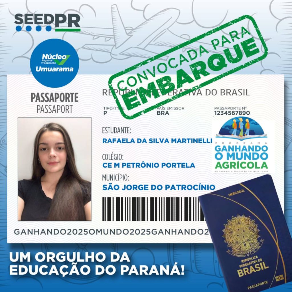 Programa “ganhando O Mundo” tem como objetivo levar estudantes do ensino médio para estudar fora do país.