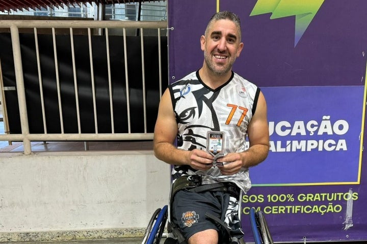 O atleta do Tigres, Joel Gabas, foi premiado como destaque da partida.