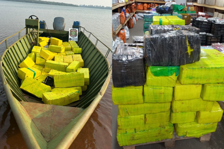Polícia Federal apreende 1,5 tonelada de maconha em embarcação no rio Paraná