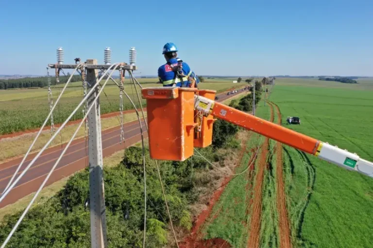 Construcao De Rede Do Parana Trifasico Em Corbelia