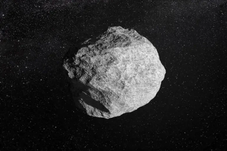 Imagem ilustrativa de um asteroide gigante.