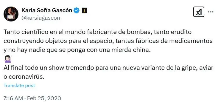 Imagem da suposta declaração de Gascón