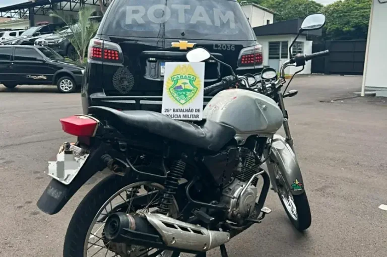 Moto Furtada Em 2017 Recuperada Pela Rotam