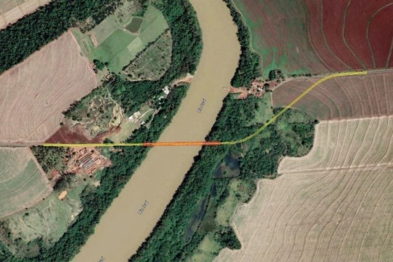 Ponte Rio Ivai Mapa