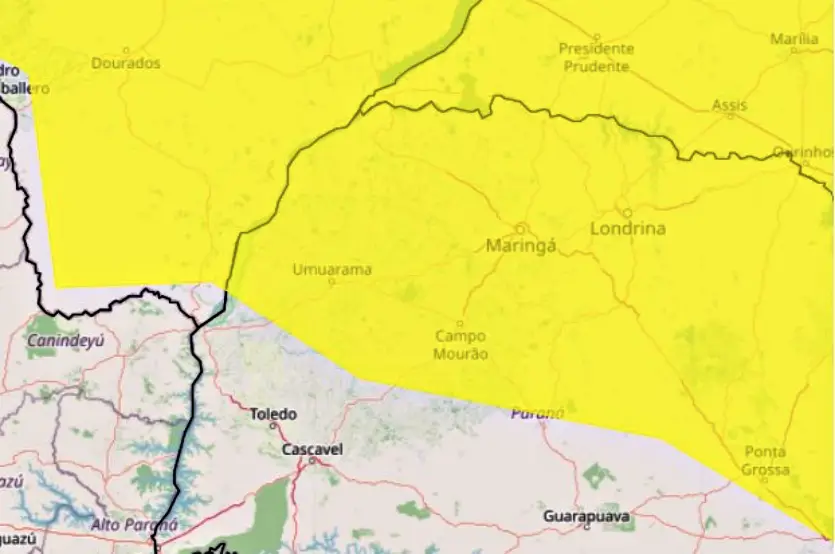 Inmet Faz Alerta De Chuva Intensa Para A Região De Umuarama (2)