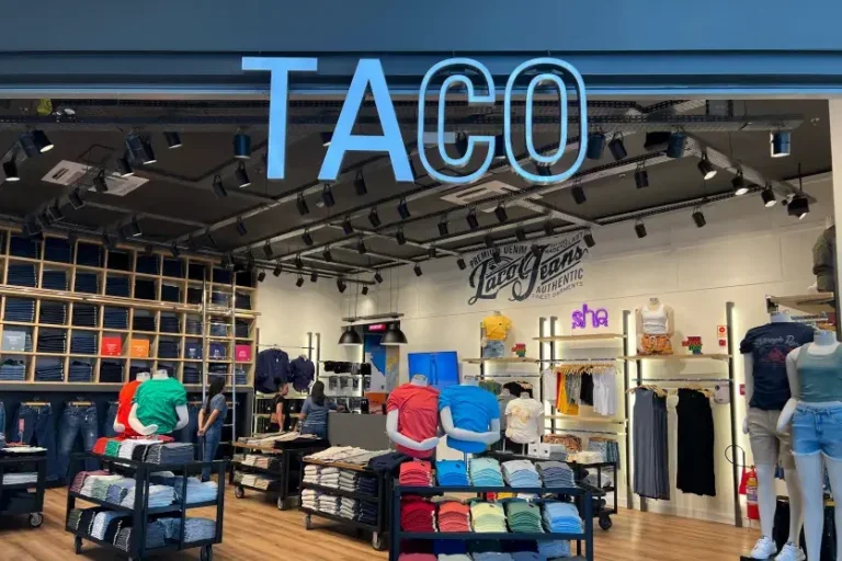 Fachada da loja Taco que inaugurou no Shopping Palladium Umuarama