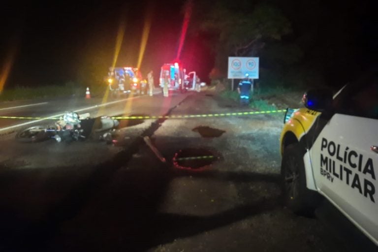 Acidente de moto na PR-323 mata homem de 29 anos.