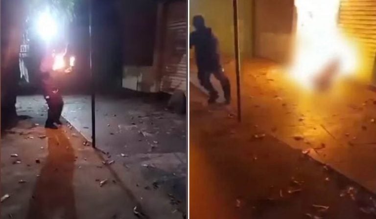 Adolescente Joga Fogo Morador De Rua