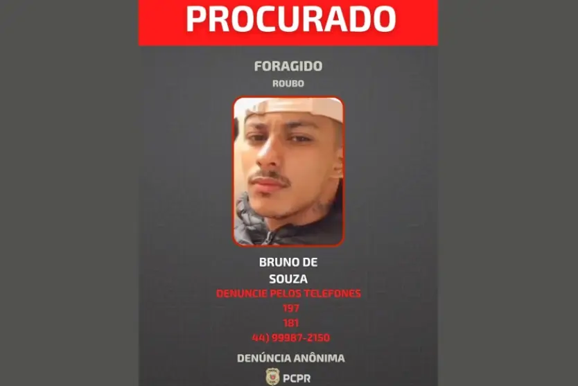 Homem Foragido Roubo