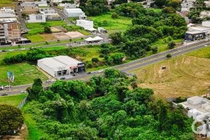 Nesta manhã, OBemdito esteve no local por onde a onça em Umuarama. Pelas imagens, é possível observar um corredor de mata na região, que é cercada por muitas casas e áreas de lazer.