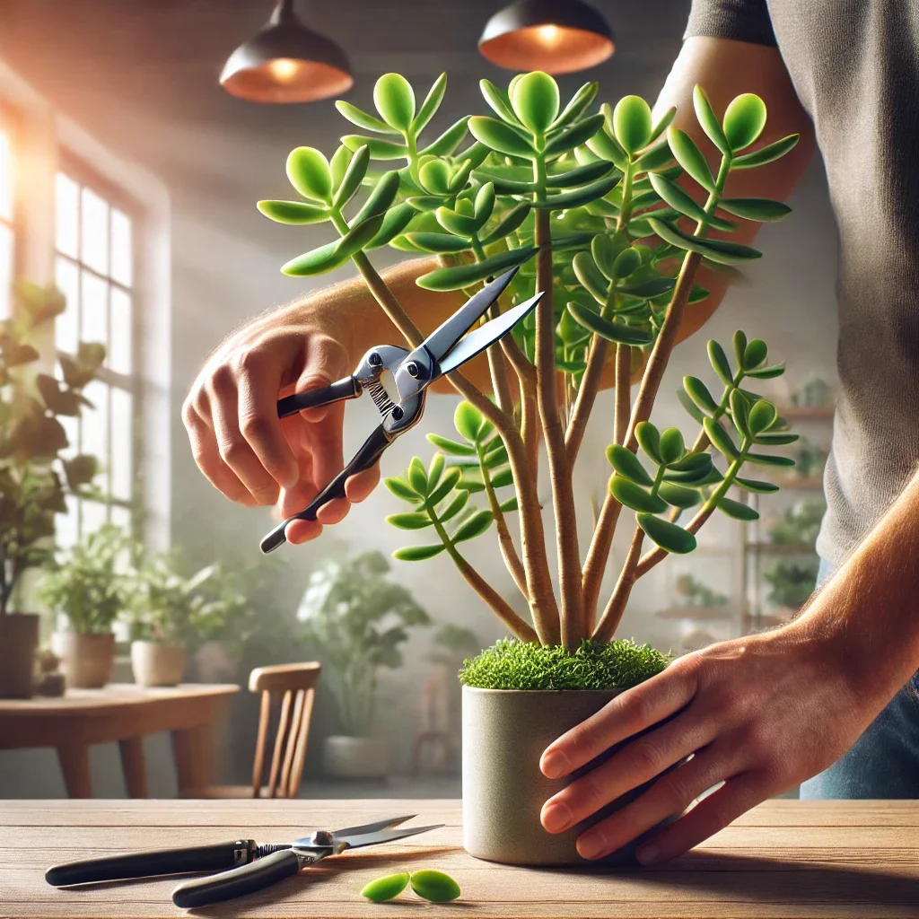 Planta Jade (crassula Ovata) Recebendo Cuidados Em Um Ambiente Agradavel (4)