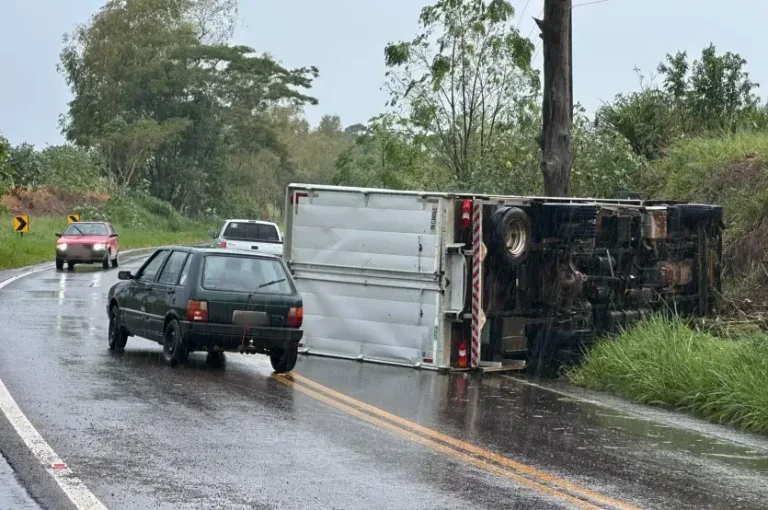 Tombamento De Caminhão Rodovia Umuarama Maria Helena (5)