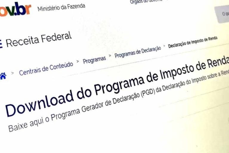 Programa Gerador de Declaração do Imposto de Renda já está disponível para download.