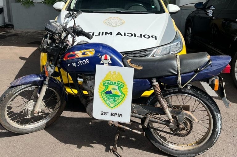 Após Acidente De Trânsito, Pm Recupera Motocicleta Furtada