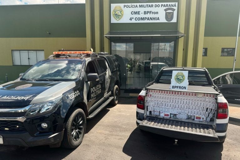 Bpfron Prende Homem Com Picape Carregada Com Cigarros