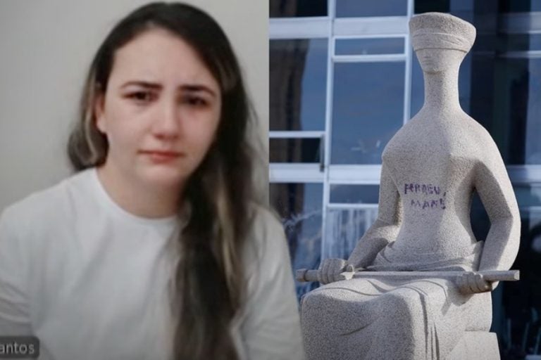 Cabeleireira Débora Rodrigues: ela poderá ser condenada a 17 anos de prisão se for julgada culpada pelo STF.