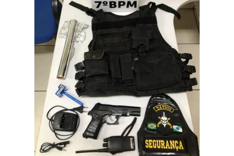 Família encontra mochila com simulacro em Cruzeiro do Oeste.