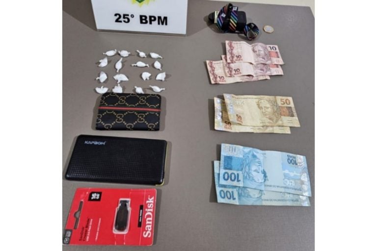 Adolescente é apreendido com cocaína e dinheiro em Pérola.