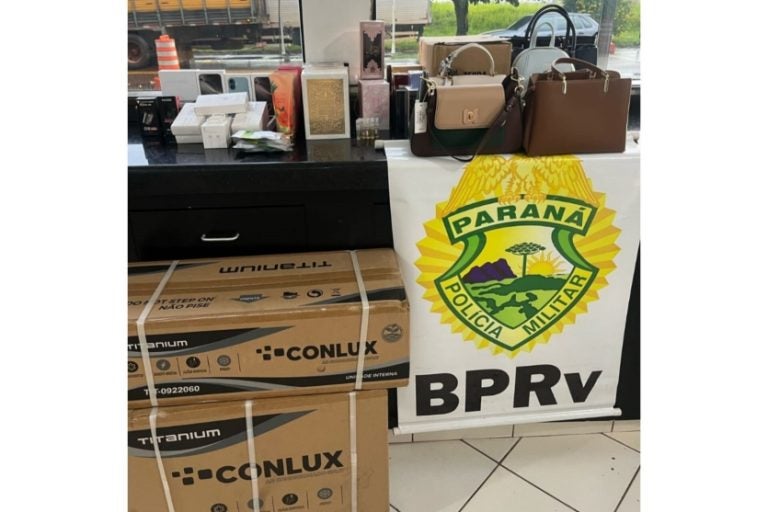 Apreensão de contrabando na PR-323 é avaliada em R$ 30 mil.
