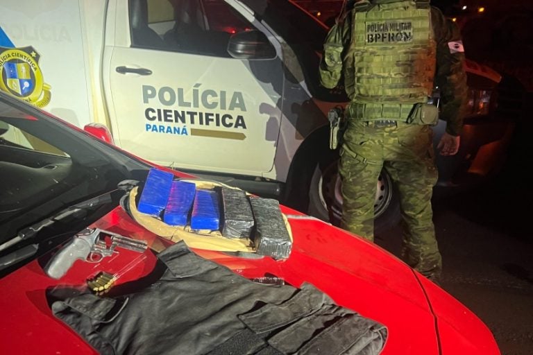 Homem morre na BR-163 após investir contra equipe do BPFron.