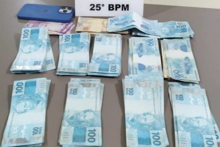 Apreensão de R$ 11 mil em Pérola ocorre pela Polícia Militar.