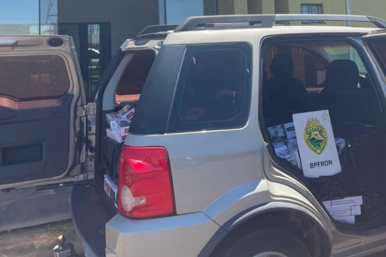 BPFron apreende cigarros em Perobal avaliados em R$ 63,5 mil.