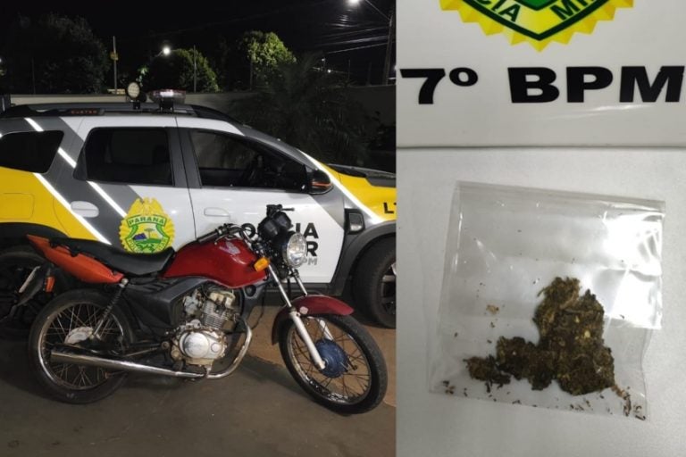 Fuga de abordagem em Cruzeiro do Oeste termina em apreensão.