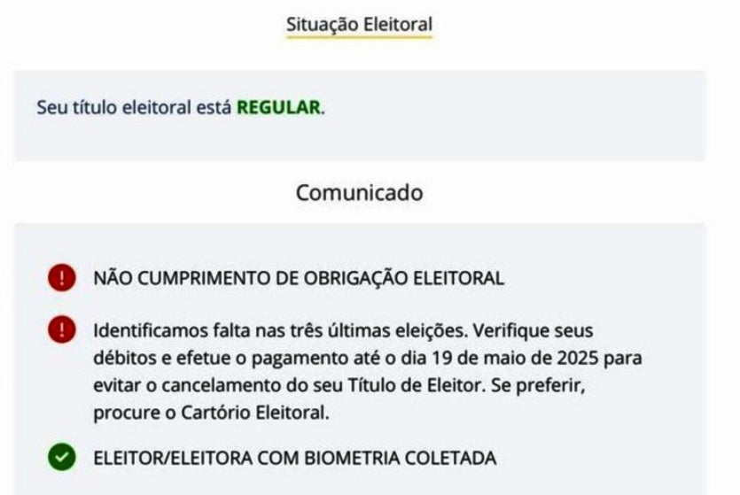 Titulo Eleitor Cancelamento