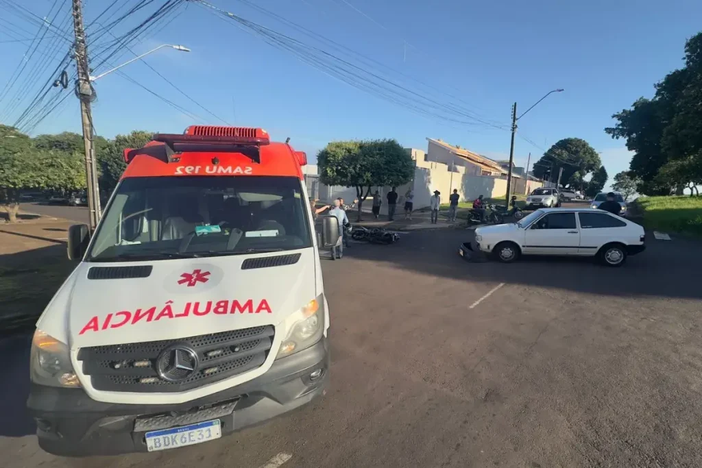 Acidente Entre Carro E Moto Deixa Motociclista Em Estado De Choque Em Umuarama 4