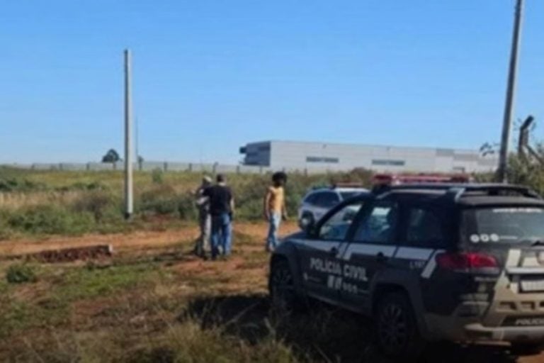 Cabeça de bebê: a parte do corpo foi achada próxima a uma sacola com marcas de sangue.
