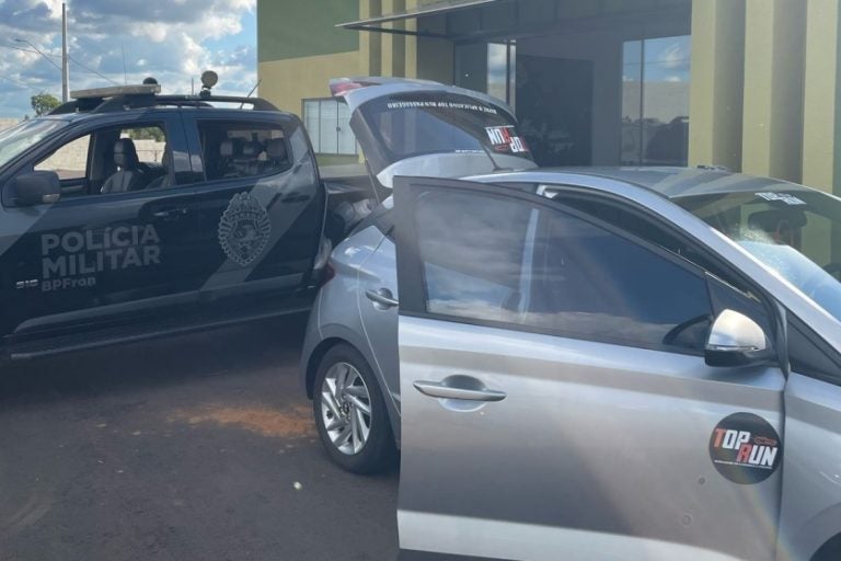 Casal é preso: A operação conjunta contou com a participação do BPFron, da Rotam do 7º BPM e do Batalhão de Polícia Rodoviária do MS.