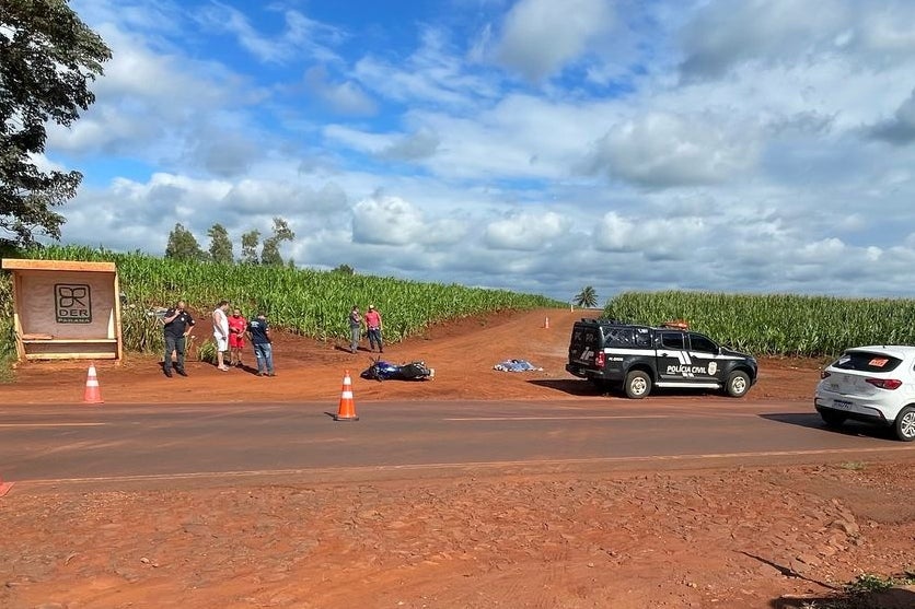 Condutor Morre Após Sofrer Queda De Moto Na Rodovia Pr 182 (2)