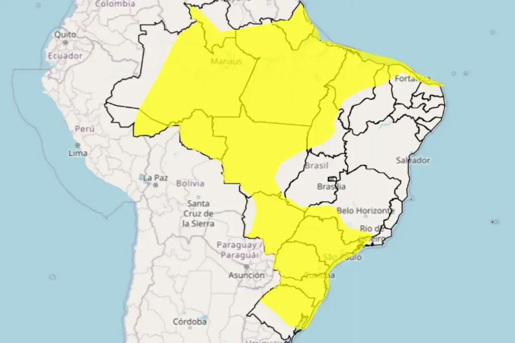 Inmet Emite Alerta Amarelo De Tempestade Para 19 Estados Do Brasil 2