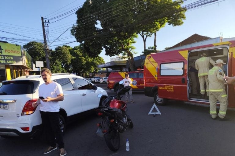 Acidente Entre Moto E Carro é Registrado Nesta Segunda