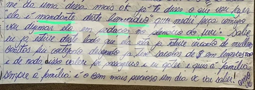 Cartas Revelam Supostas Ameaças De Edison Brittes à Ex Mulher 1