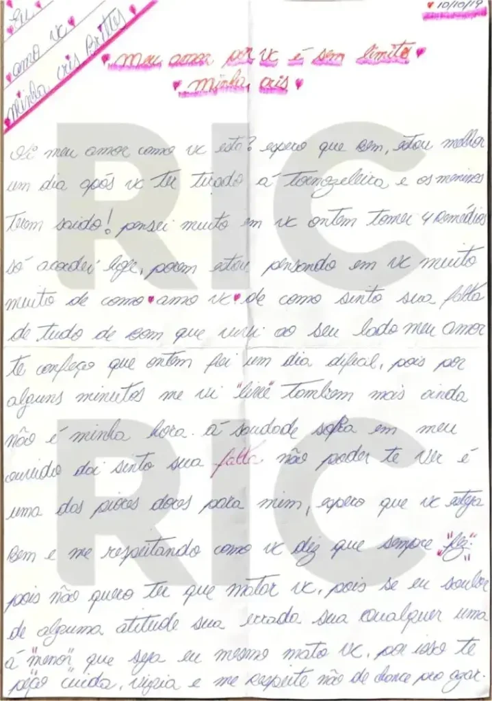 Cartas Revelam Supostas Ameaças De Edison Brittes à Ex Mulher 2