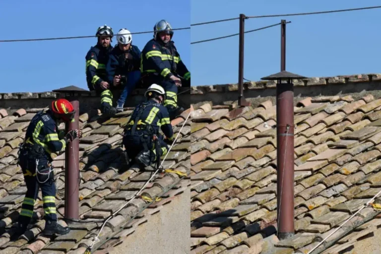 Conclave Chaminé é Colocada Sobre A Capela Sistina