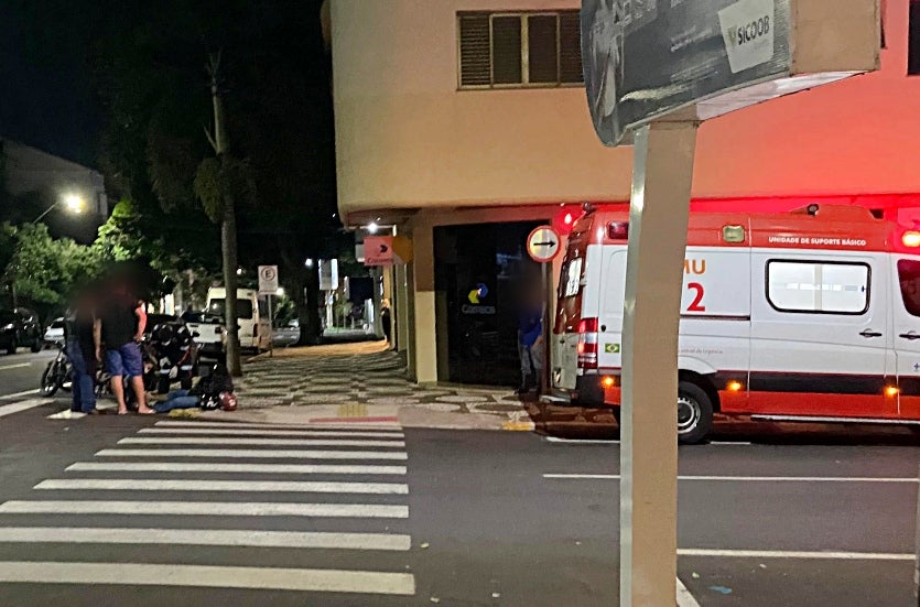 Entregador Fica Ferido Após Colisão Em Cruzamento No Centro (1)