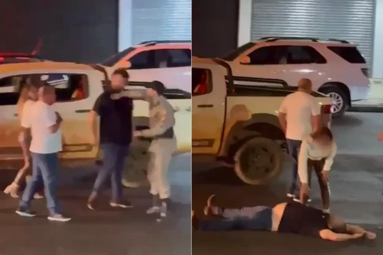 Homem é Nocauteado Por Policial Militar Após Tentar Agredi Lo