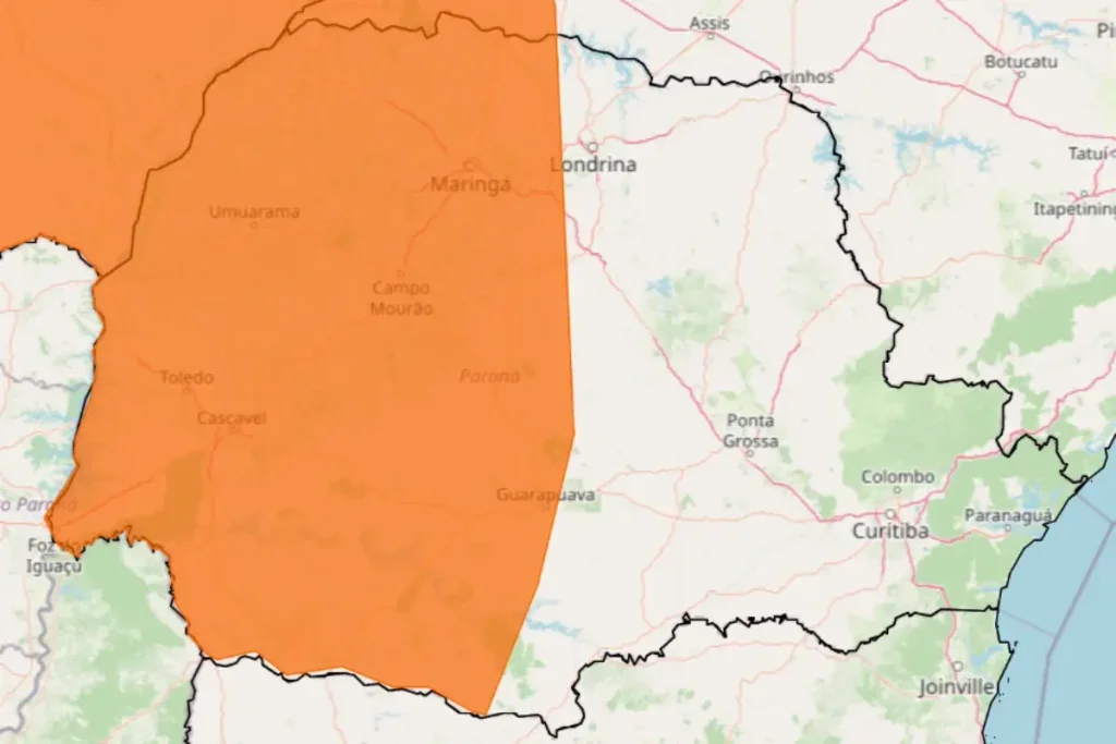 Inmet Emite Alerta Laranja De Tempestade Grande Parte Do Paraná 2