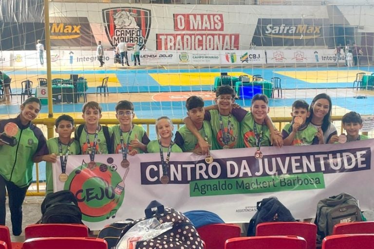 Judocas: o Ceju atende crianças e adolescentes em situação de vulnerabilidade social.