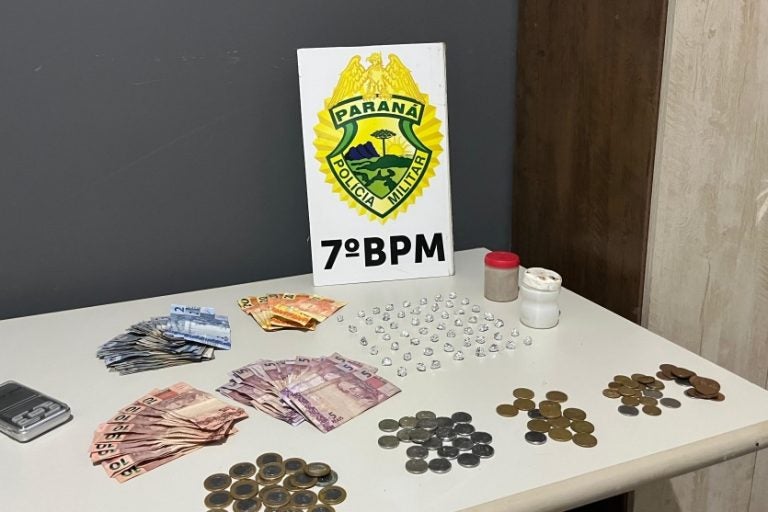 PM prende homem: o flagrante ocorreu na tarde de segunda-feira (5), por volta das 17h32.