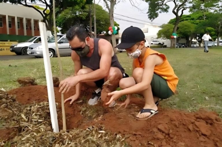 Cemil incentiva cuidados com árvores da Praça Oscar Thompson