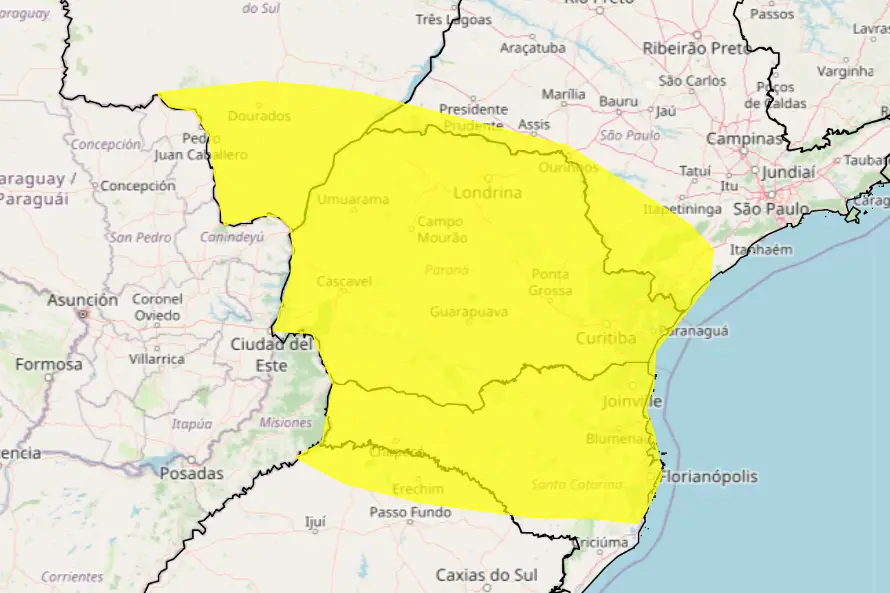 Chuvas Intensas Inmet Emite Alerta Para Todo O Paraná 1