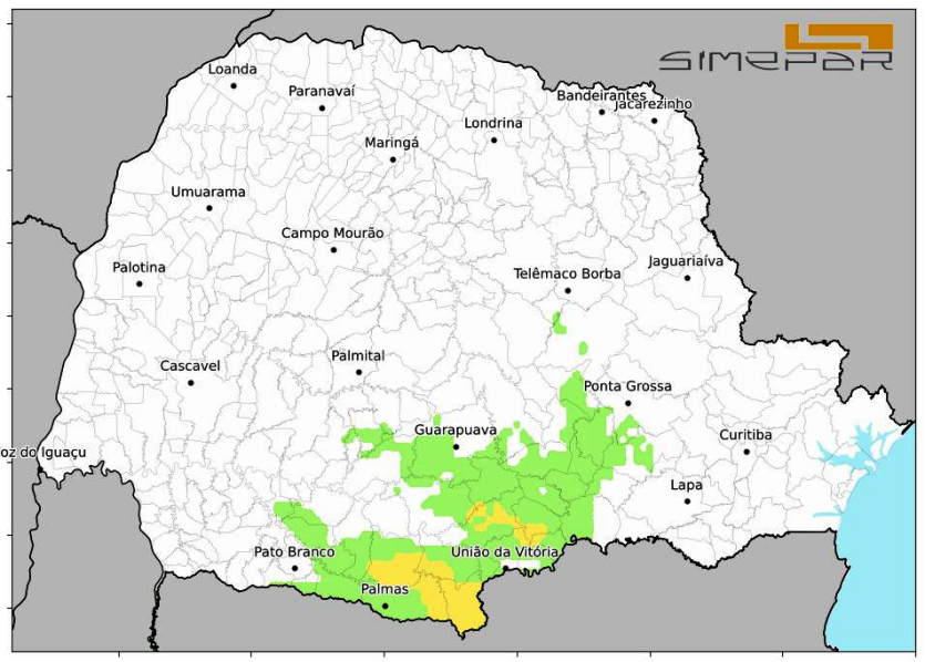 Frente Fria Inmet E Simepar Emitem Alertas De Geada No Paraná (2)