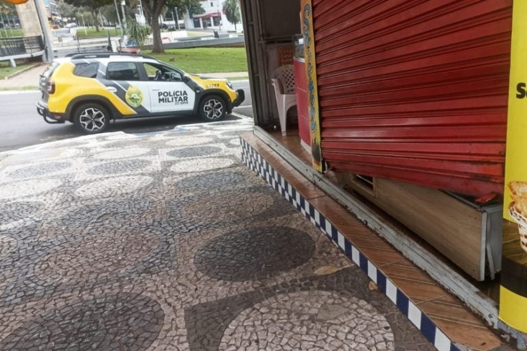 Furto em comércio: a ocorrência foi registrada na manhã desta quinta-feira (26).
