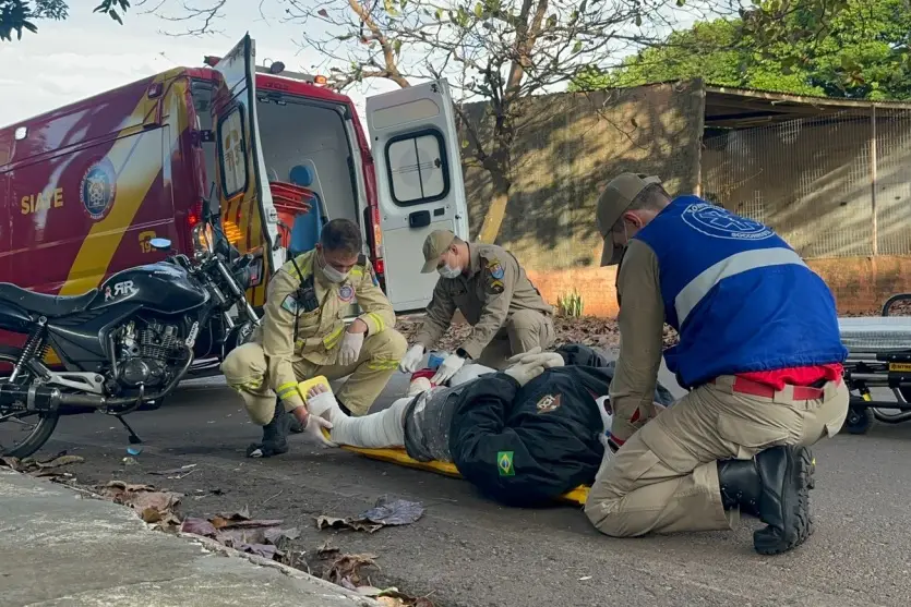 Motociclista Fica Ferido 1